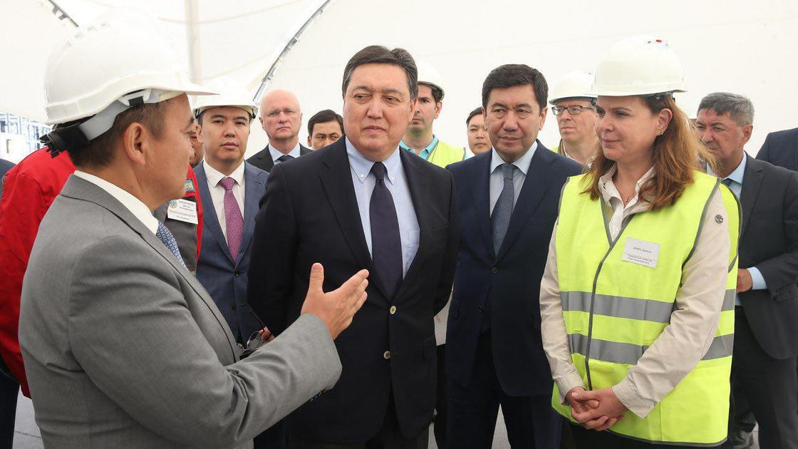 Мамин принял участие в открытии нового ферросплавного завода в Карагандинской области