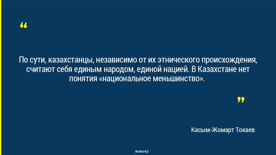 "В Казахстане нет понятия "национальное меньшинство": Токаев о межэтническом согласии