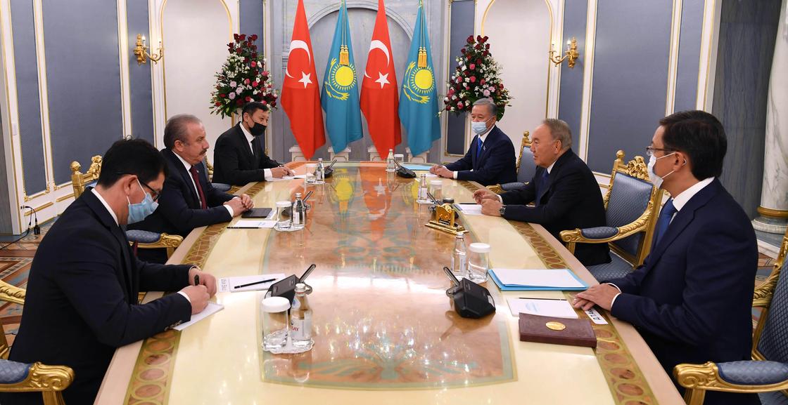 Встреча Нурсултана Назарбаева и Мустафы Шентопа