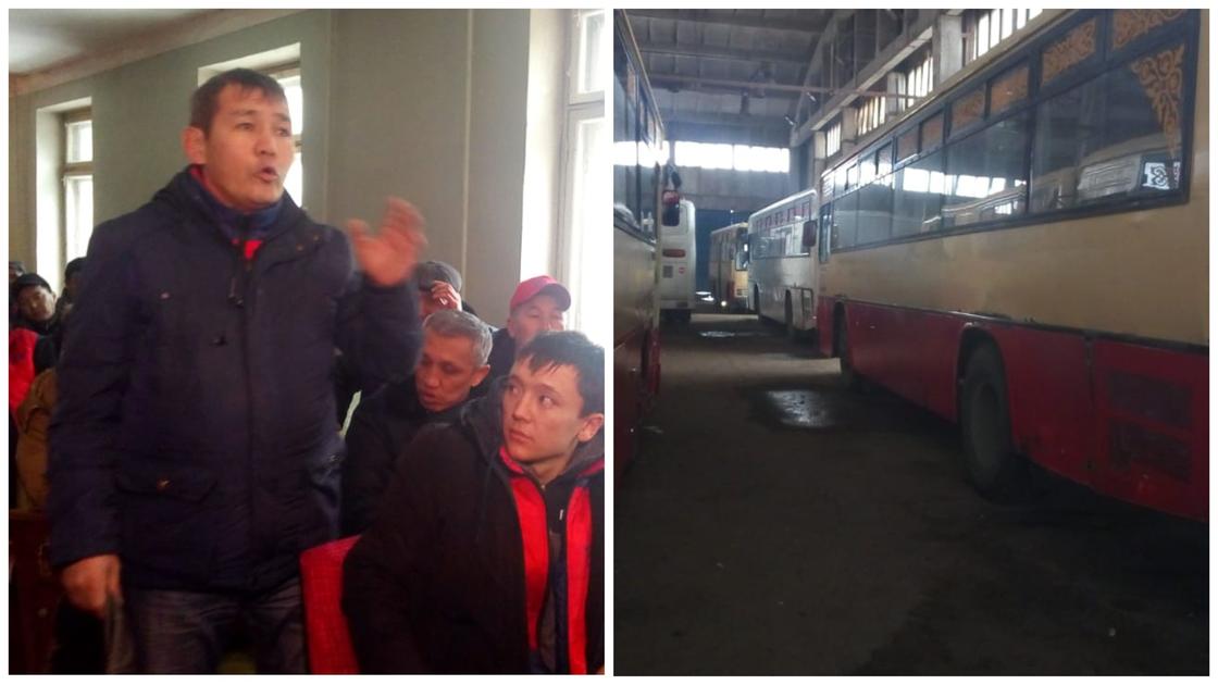 Водители автобусов не вышли на линию в Уральске