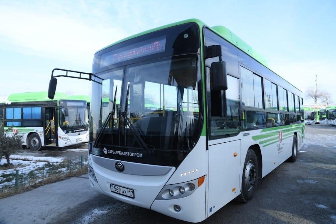 Новые автобусы в Шымкенте