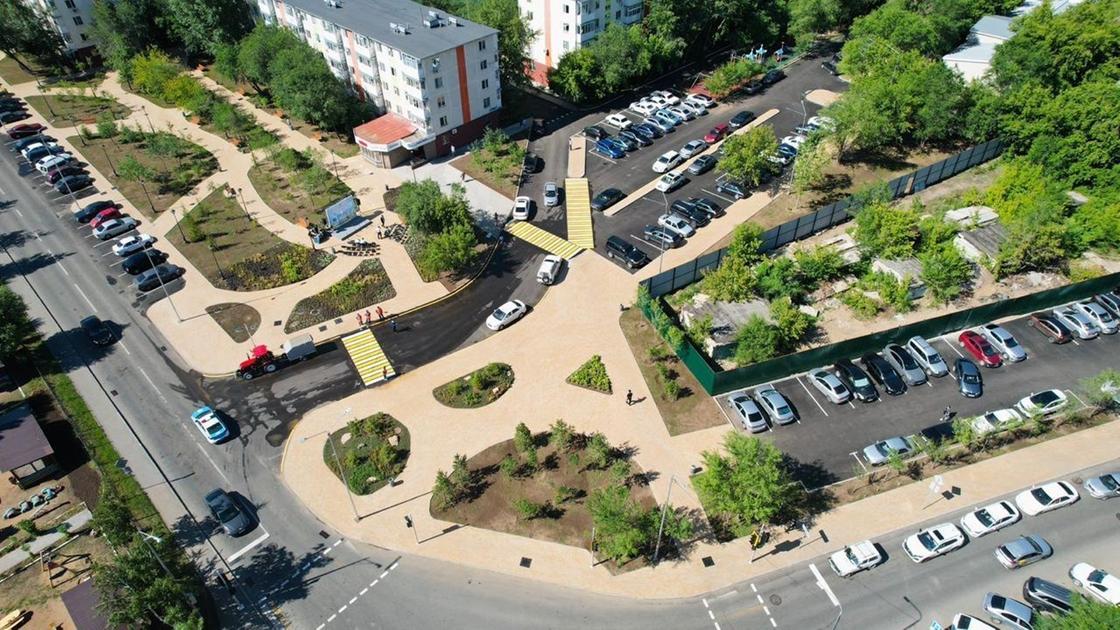 Благоустройство улиц в Астане