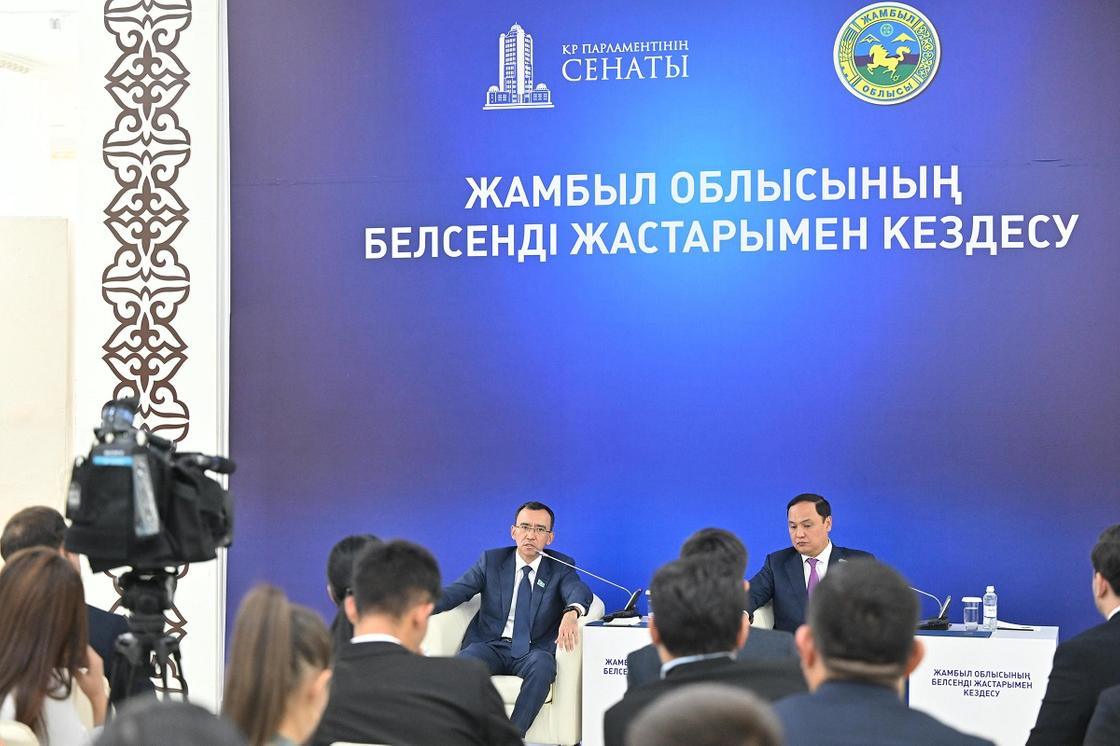 Маулен Ашимбаев на встрече с молодыми людьми Жамбылской области Маулен Ашимбаев на встрече с молодыми людьми Жамбылской области