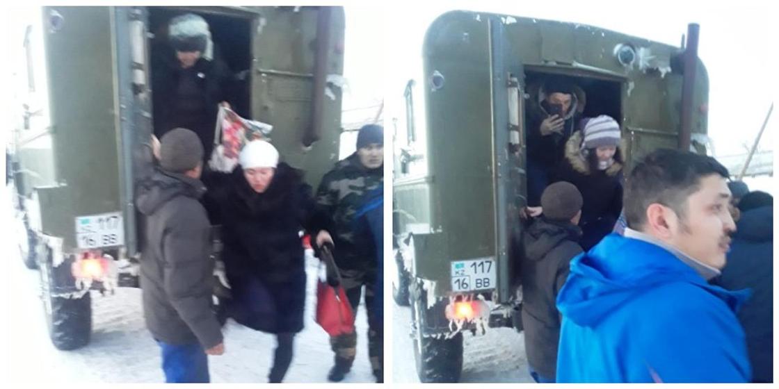Более 400 человек застряли на трассе "Алматы-Усть-Каменогорск" из-за метели (фото, видео)