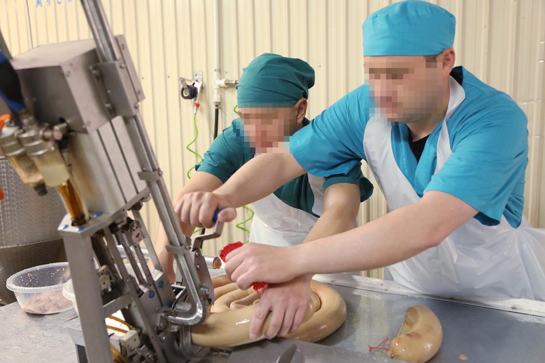 Заключенные открыли колбасный цех в колонии общего режима Алматинской области