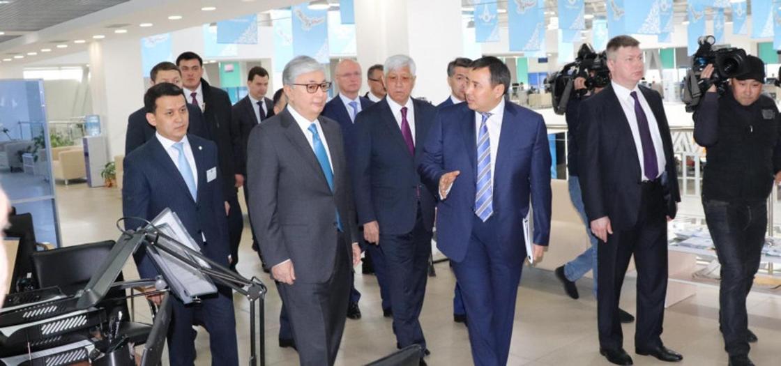 Касым-Жомарт Токаев посетил «Правительство для бизнеса» в Талдыкоргане