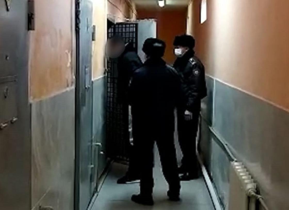 Задержание подозреваемого в Туркестанской области
