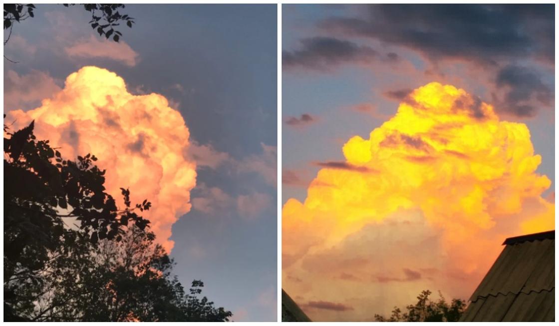 Происхождение "огненных "облаков над Алматы объяснил эксперт