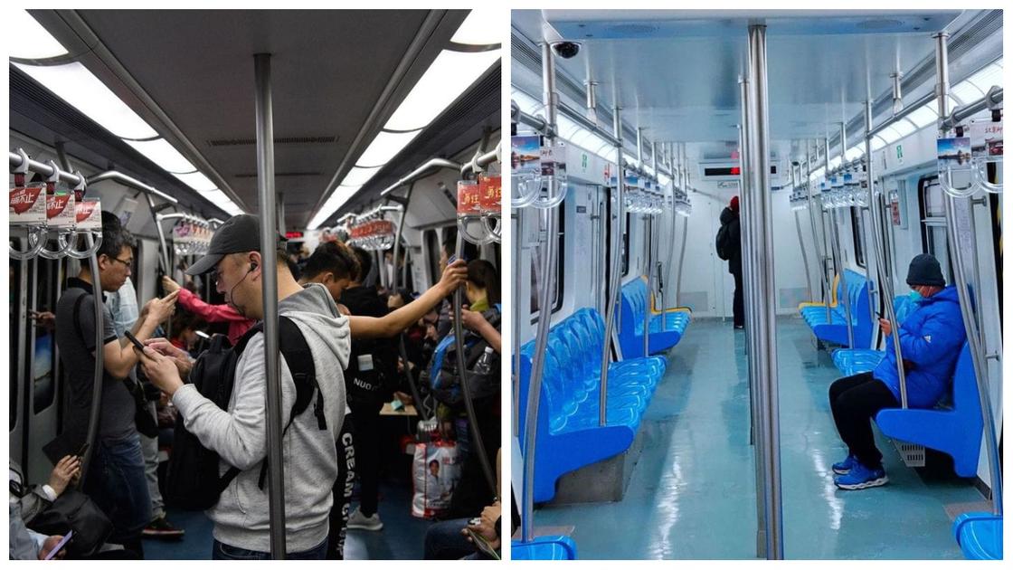 До и после: как выглядит Китай без людей из-за коронавируса