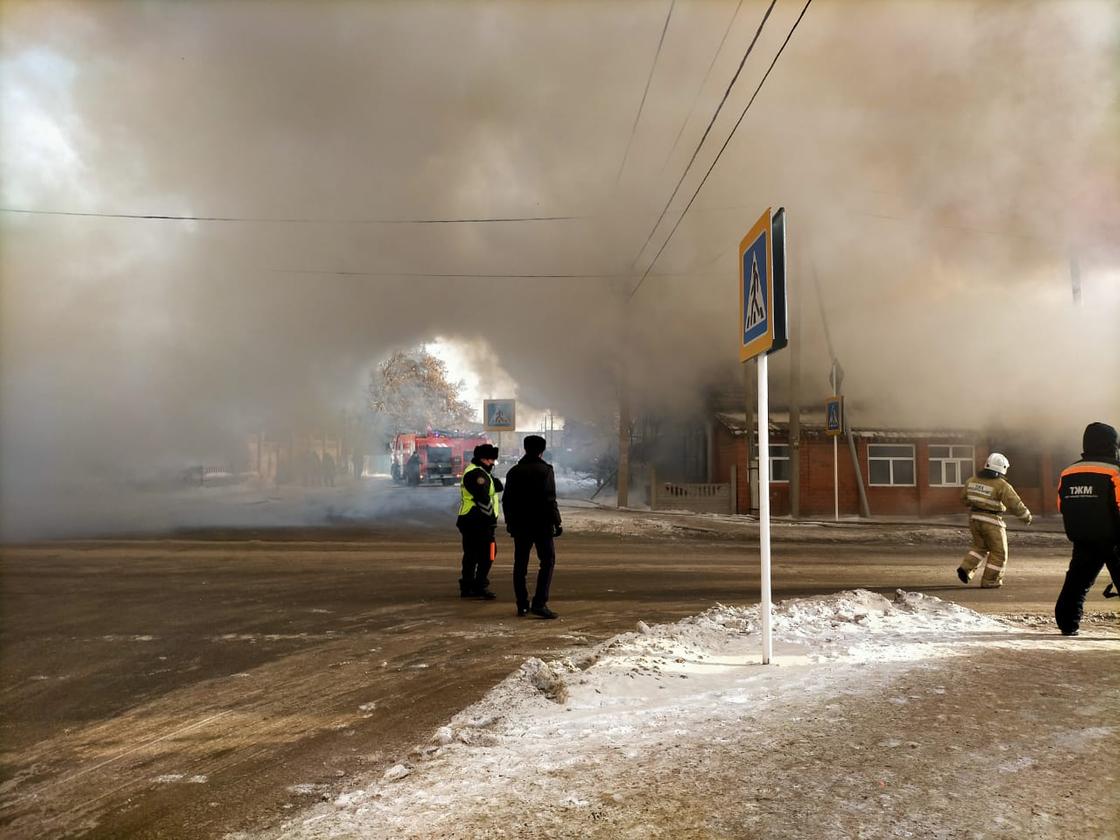 Ресторан загорелся в Павлодаре