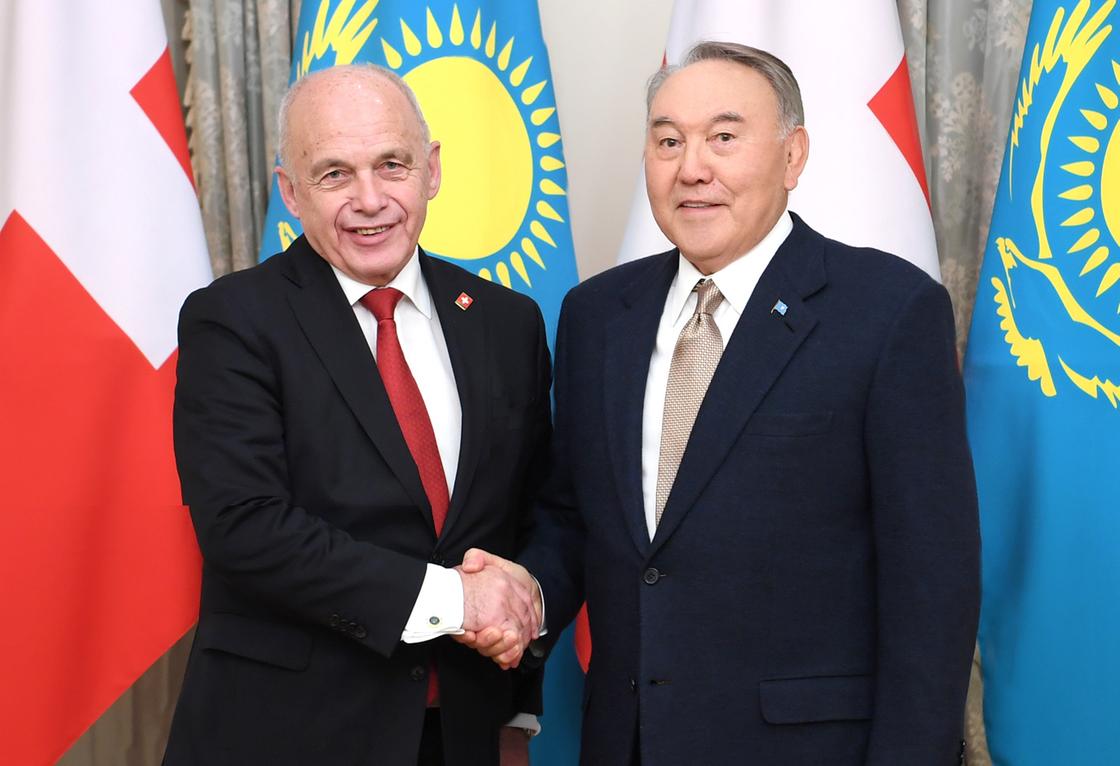 Назарбаев встретился с президентом Швейцарии (фото)