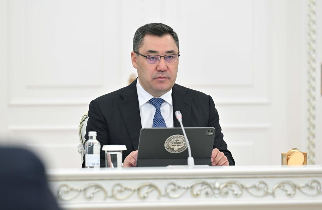Садыр Жапаров на встрече в Акорде