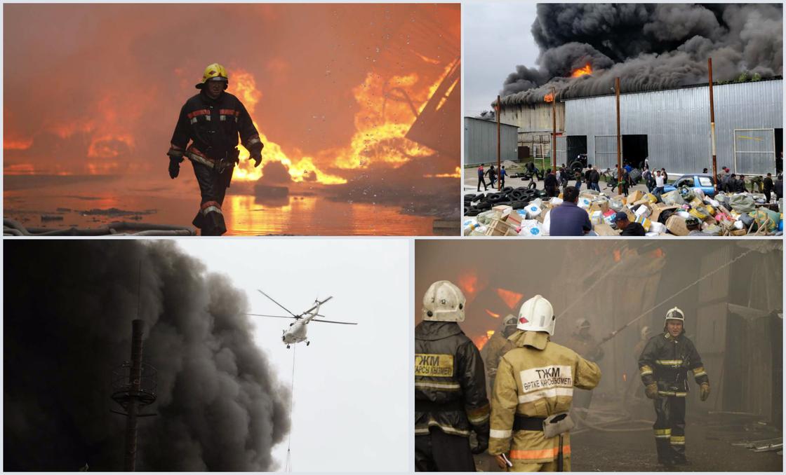 64 человека, 2 вертолета и 20 машин: как тушат крупный пожар в Алматы (фото)