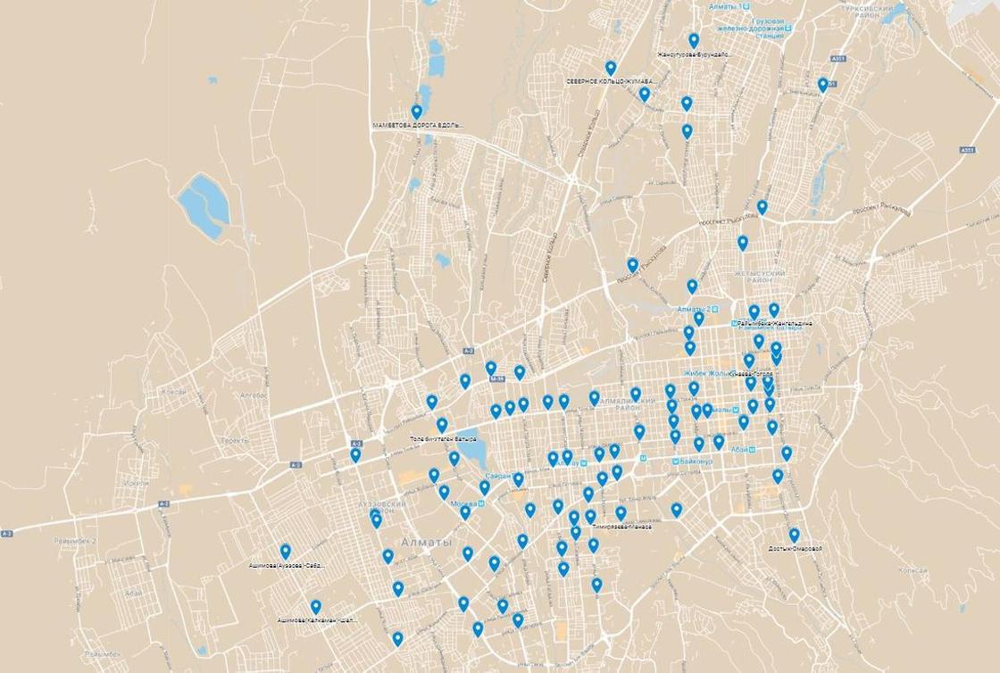 Еще 400 камер «Сергек» появятся в Алматы: точные адреса на карте и список