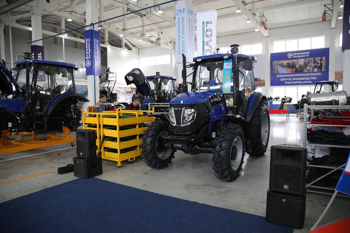 Промышленность 4.0. Производственную площадку по выпуску тракторов LOVOL официально открыли в Костанае