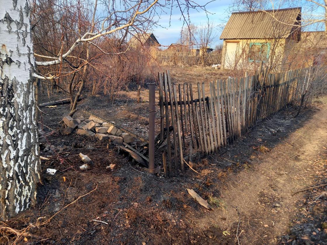 Пожары на дачах в Павлодаре