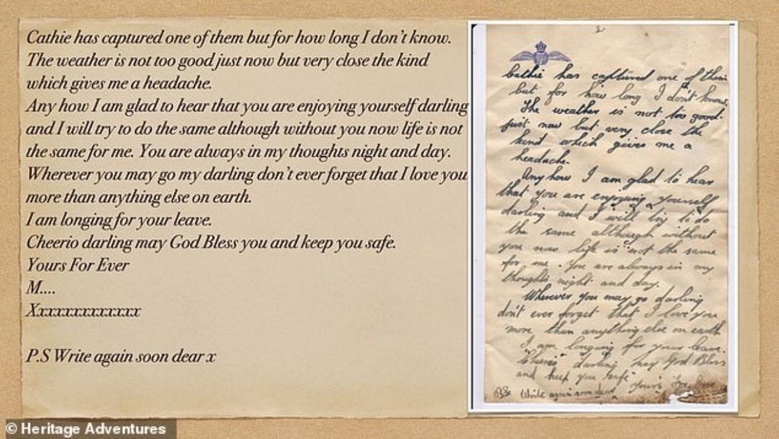 Старинное любовное письмо