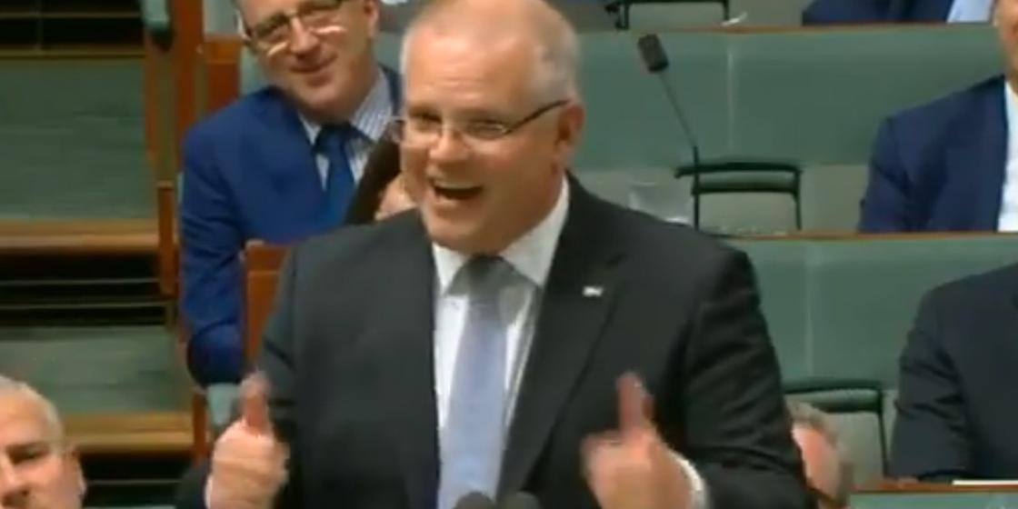 Премьер-министр Австралии заговорил голосом Бората на заседании парламента (видео)