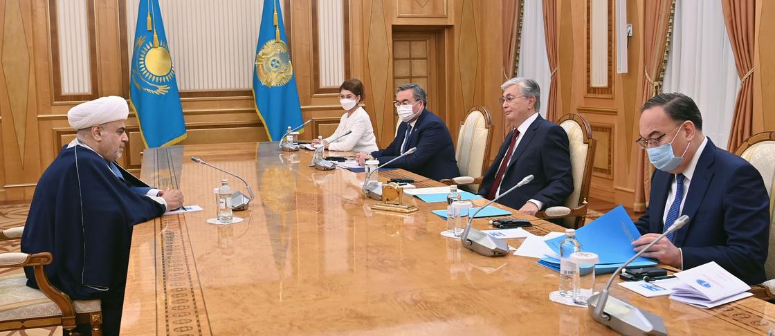 Встреча Токаева с главой Управления мусульман Кавказа