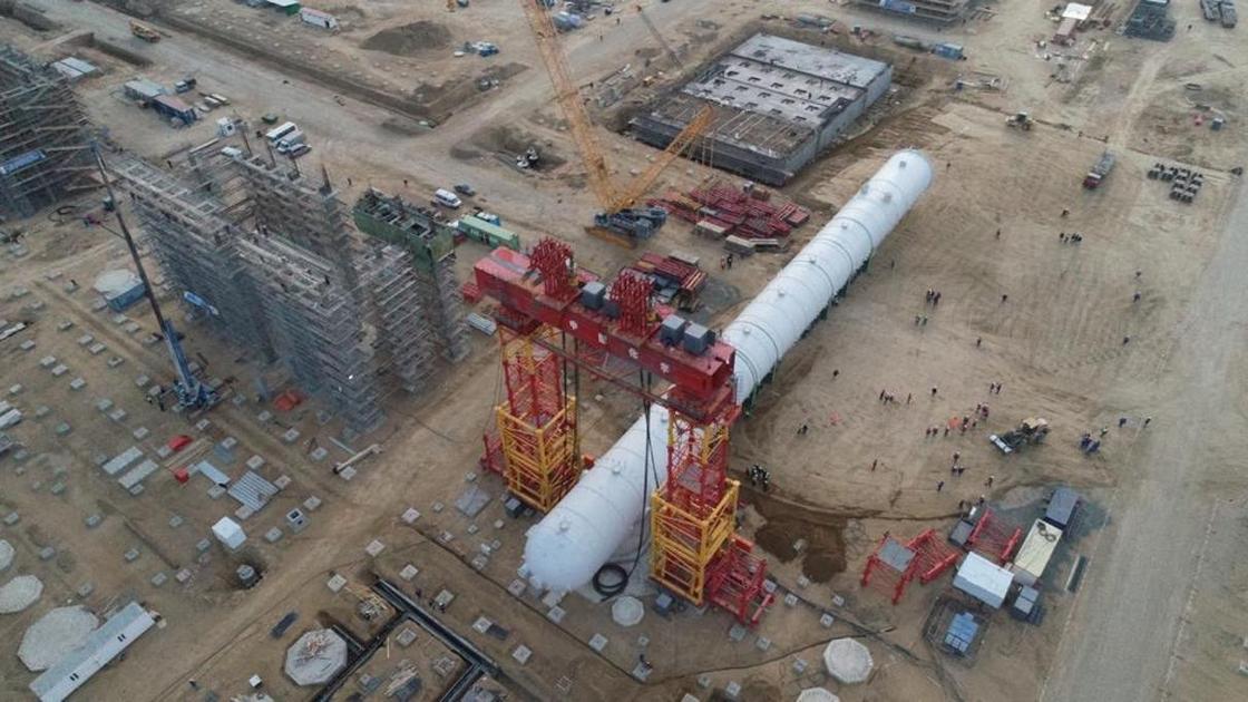 Строительство интегрированного газохимического комплекса в Атырауской области завершено более чем на 50