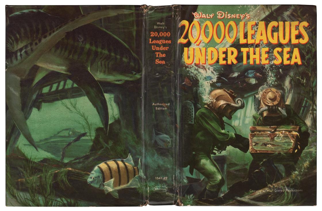 Обложка книги Жюля Верна «20000 лье под водой»