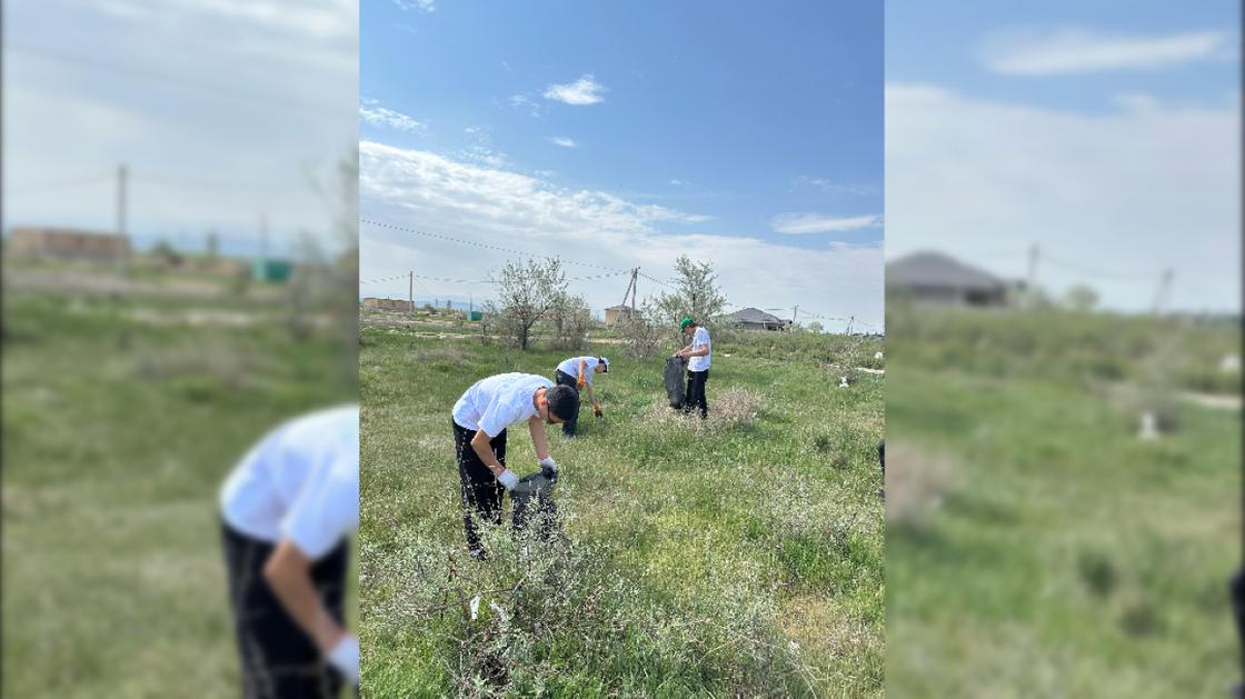 Акция "Таза Қазақстан" в Жамбылской области Акция "Таза Қазақстан" в Жамбылской области