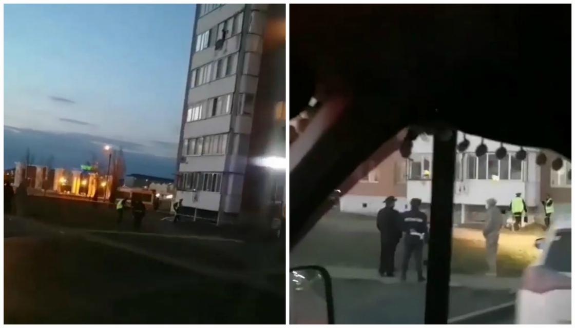 Мужчина упал из окна 10 этажа и разбился насмерть в Уральске (видео)