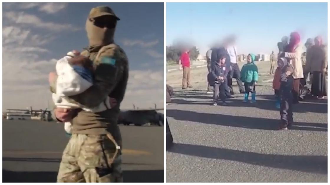 Кадры спасения казахстанцев из Сирии опубликовала Акорда (видео)