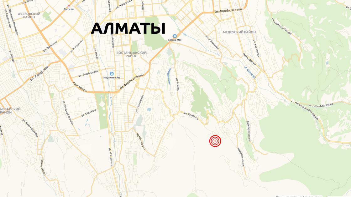 В Алматы произошло землетрясение