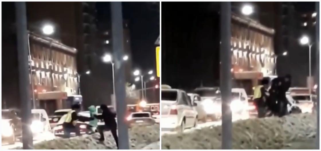 Поступок полицейского возле школы в Астане восхитил казахстанцев (видео)