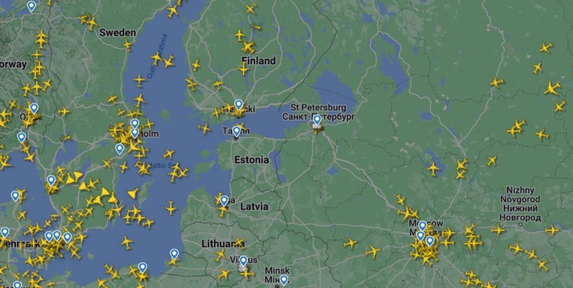 Воздушное пространство над Санкт-Петербургом