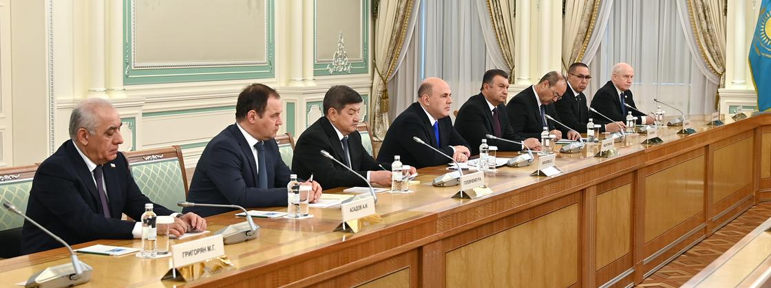 Встреча Касым-Жомарта Токаева с членами Совета глав правительств СНГ