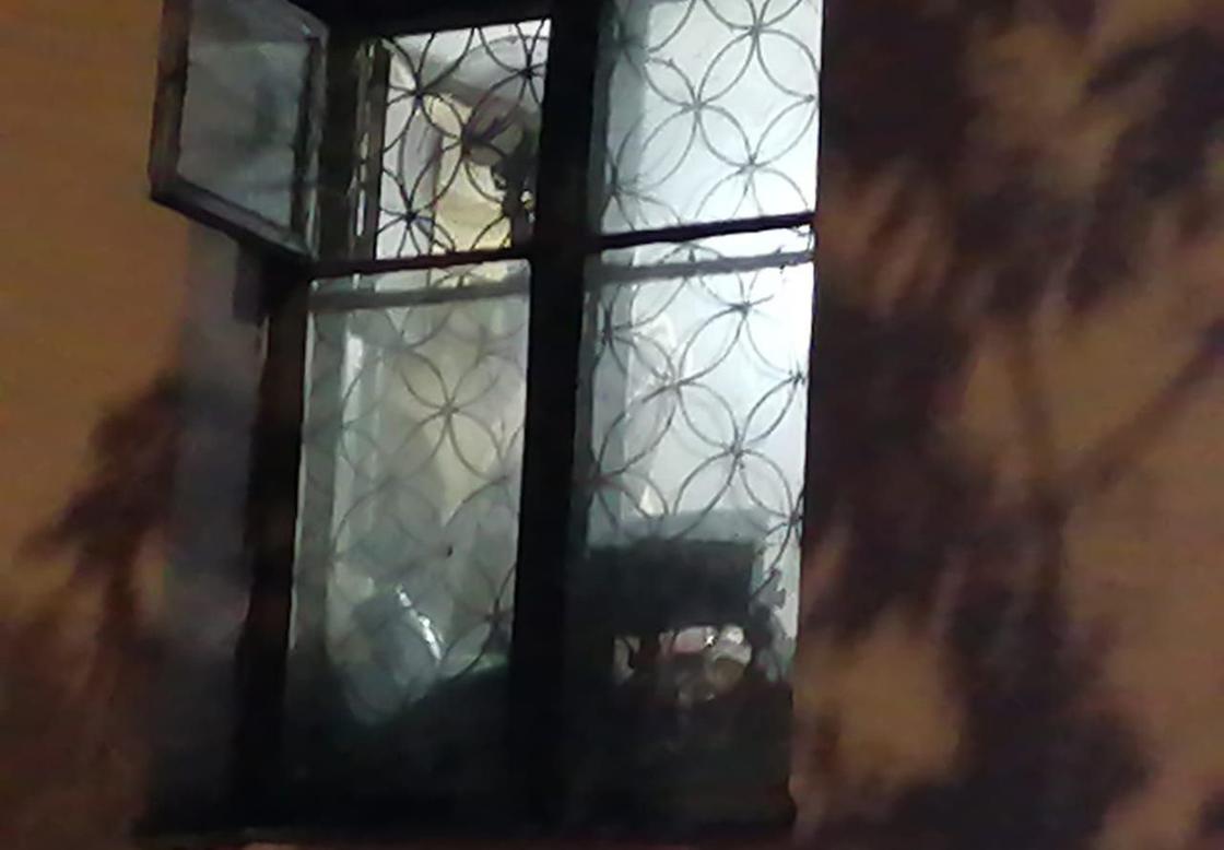 Соседи сняли окна вечером, чтобы показать, насколько завалена квартира