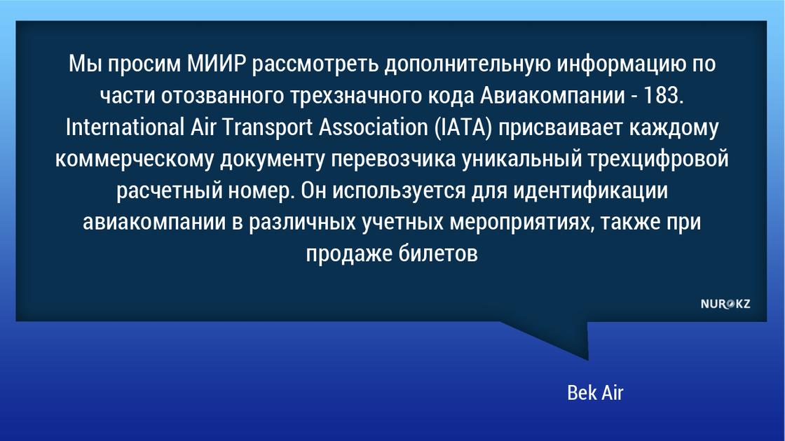 Крушение самолета в Алматы: продолжит ли работу Bek Air, станет известно 20 января