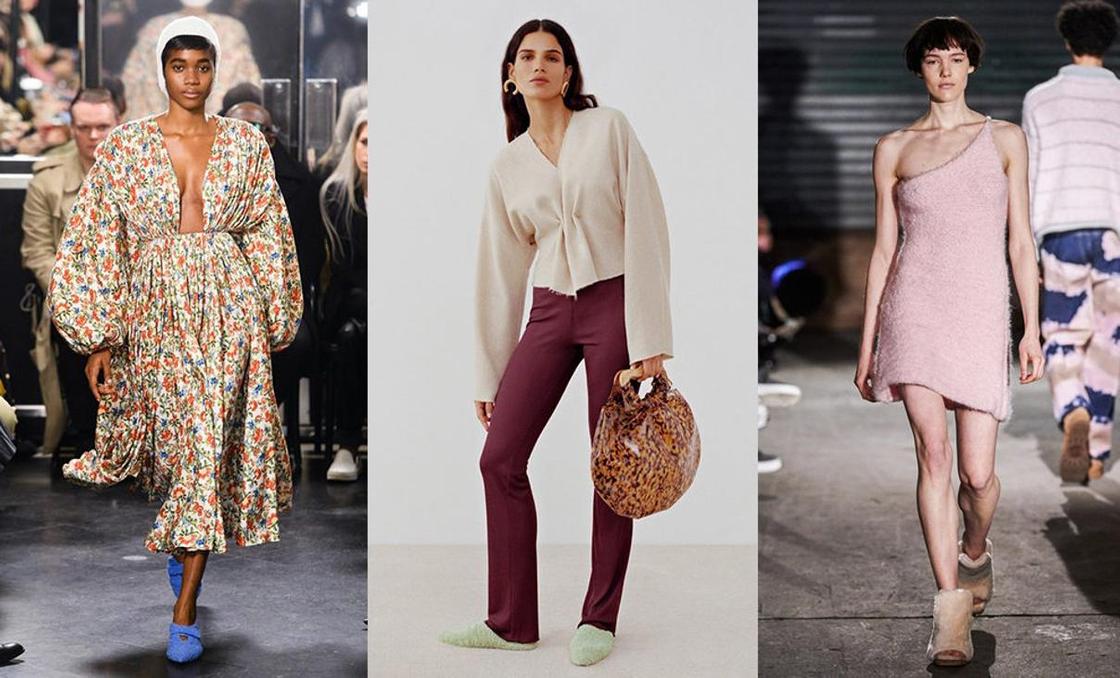 Emilia Wickstead, Nanushka, Eckhaus Latta осень-зима 2019. Фото: vogue.ru Emilia Wickstead, Nanushka, Eckhaus Latta осень-зима 2019. Фото: vogue.ru