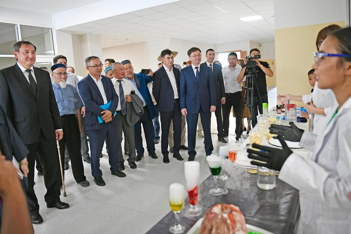 Открытие новой школы в селе Жаналык Открытие новой школы в селе Жаналык