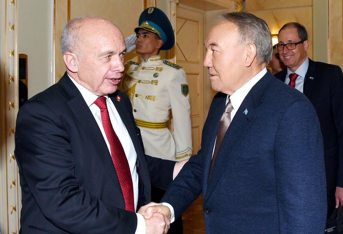 Назарбаев встретился с президентом Швейцарии (фото)
