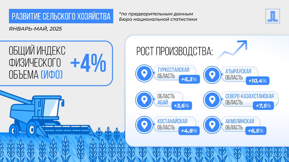 Сельское хозяйство Казахстана стремительно растет Сельское хозяйство Казахстана стремительно растет