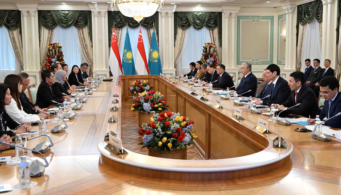 Переговоры лидеров Казахстана и Сингапура