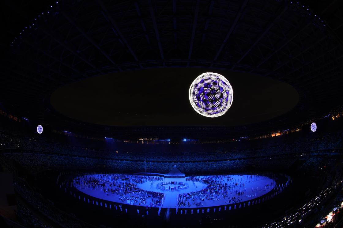 Шар из дронов на церемонии открытия Олимпиады