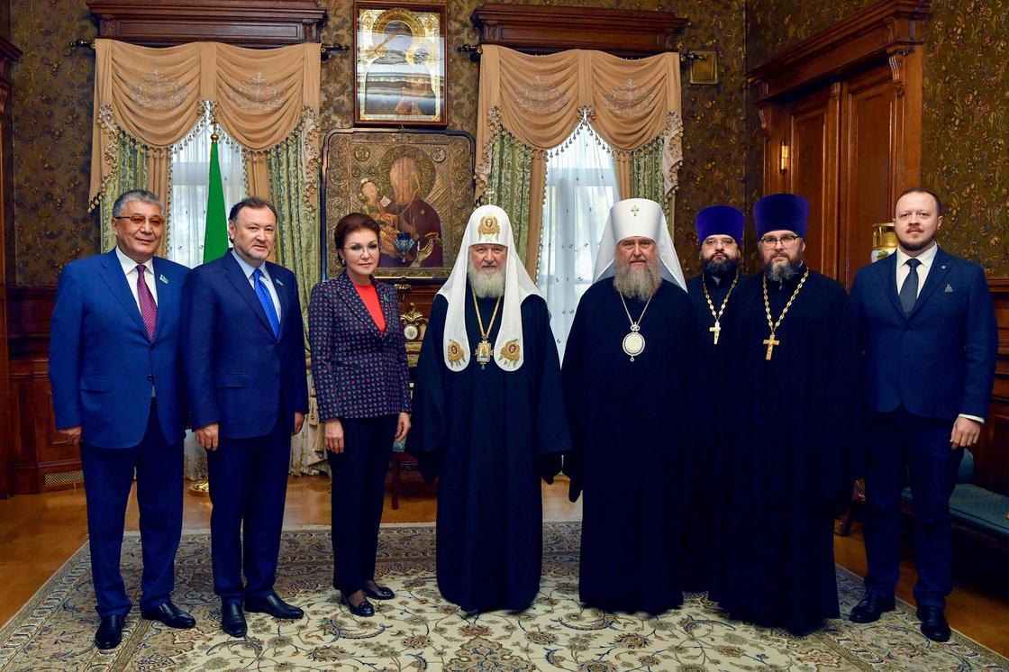 Дарига Назарбаева встретилась с патриархом Московским и Всея Руси Кириллом