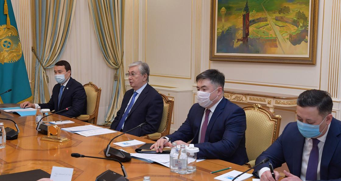 Касым-Жомарт Токаев на встрече с Михаилом Мясниковичем