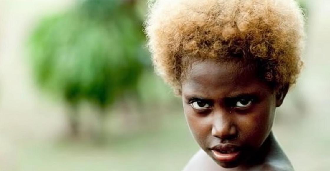ФОТОРЕП Феномен случайной мутации: почему темнокожие люди в Меланезии блондины (фото)