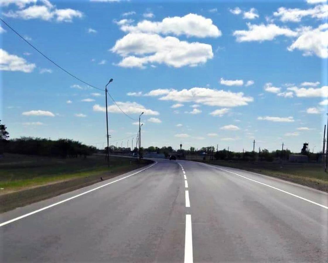 Участок дороги Омск-Майкапшагай отремонтировали в Павлодарской области