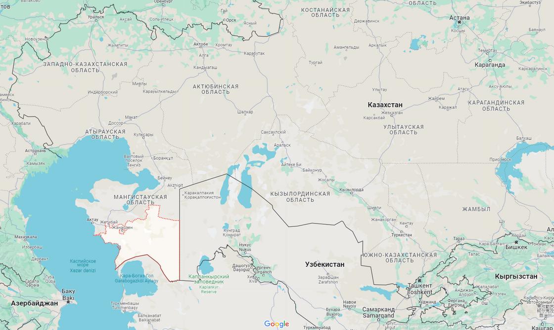Каракиянский район на карте