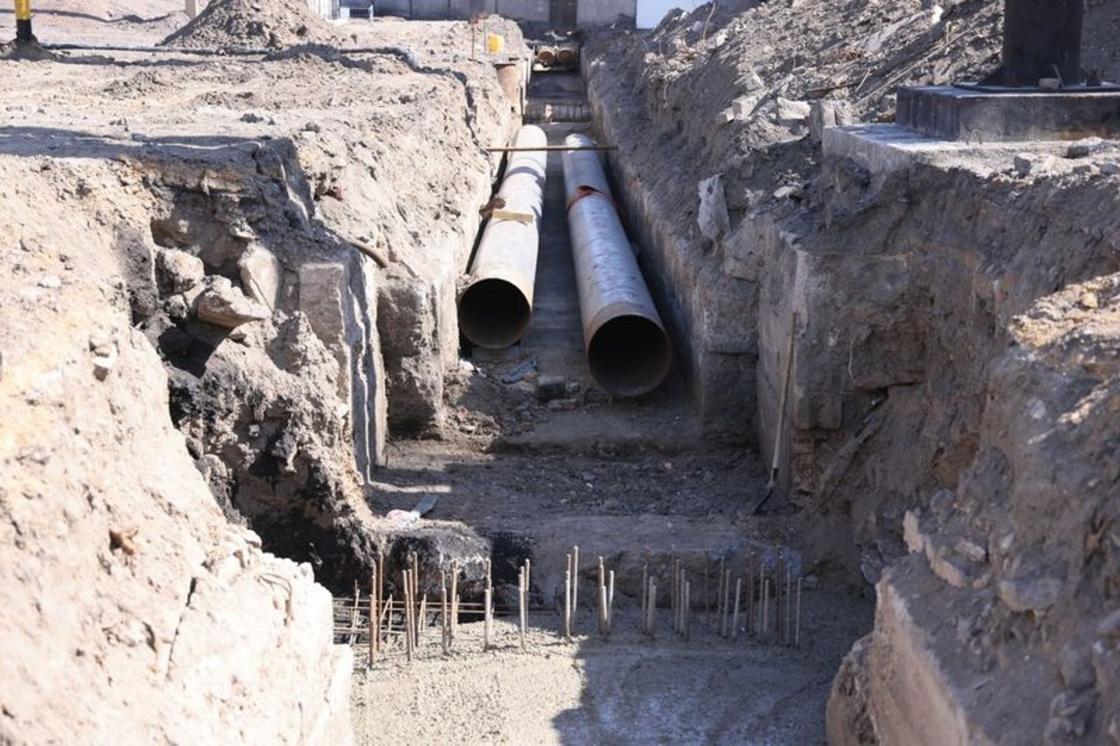 Ремонт теплотрассы в Балхаше