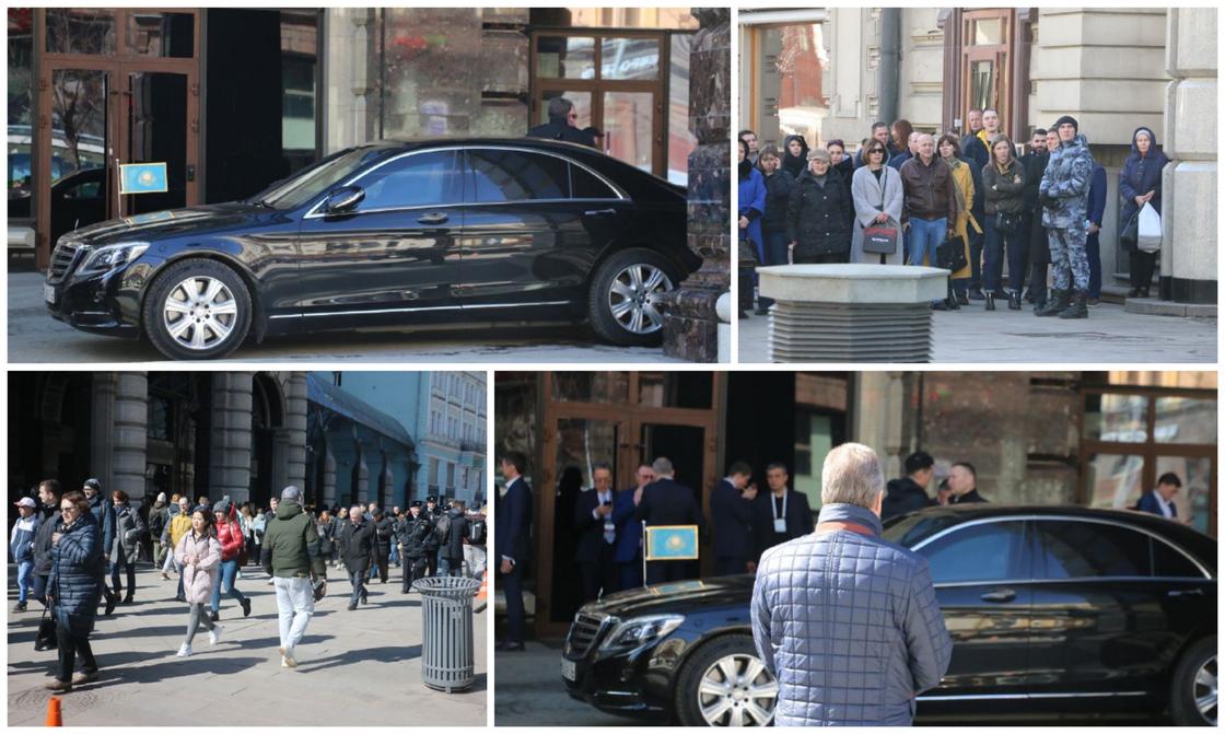 Появление кортежа Токаева вызвало ажиотаж в Москве (фото)