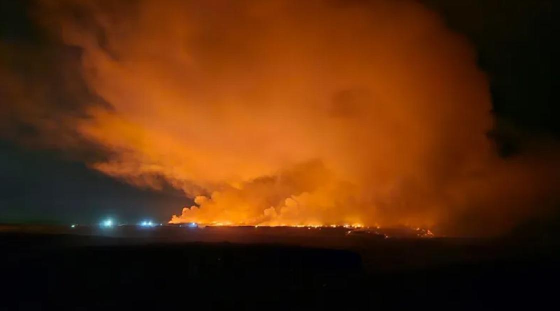 Пожар на полигоне