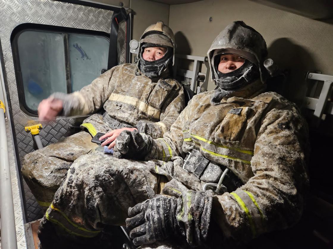 Пожарные из Акмолинской области