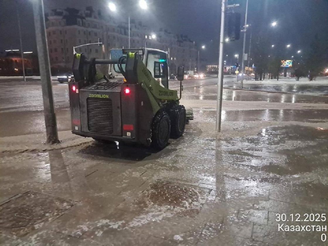 Гололед в Астане